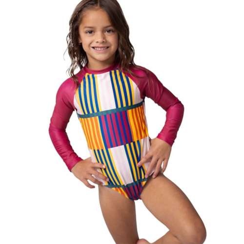 Girls' Nani Swimwear Mini Long Sleeve One Piece Swimsuit