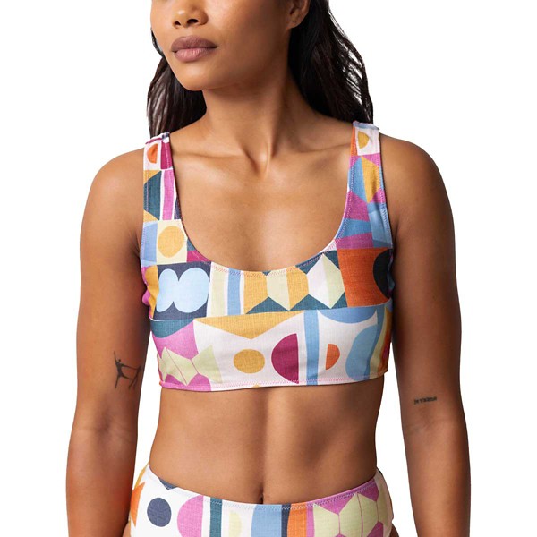 Women's Nani Swimwear 4-Way Reversible Bralette Swim Bikini Top Sporty Large Rye
