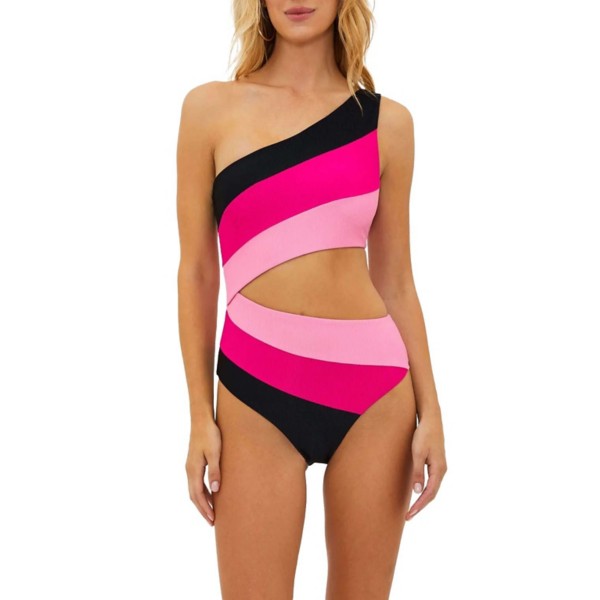 Women’s Beach Riot Joyce One Piece Swimsuit Small Armour Colorblock