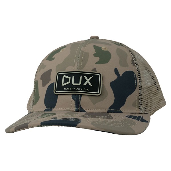 Men's DUX Waterfowl Company Old School Camo Patch Adjustable Hat - DUX Waterfowl Company