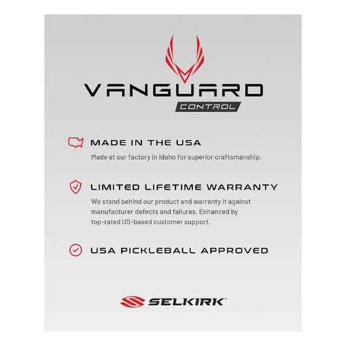 Selkirk Vanguard Control Midweight Pickleball Paddle - Invikta