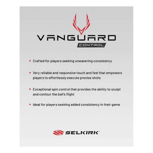 Selkirk Vanguard Control Midweight Pickleball Paddle - Invikta