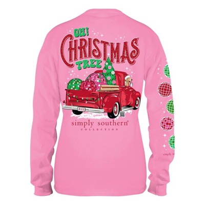 Kids' Simply Southern Christmas Truck Long Sleeve T-Shirt