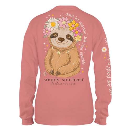 Girls 2024 sloth shirt