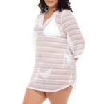 Women's Jordan Taylor Inc Plus Size V Neck Dress Swim Cover Up - Thumbnail 2 of 3