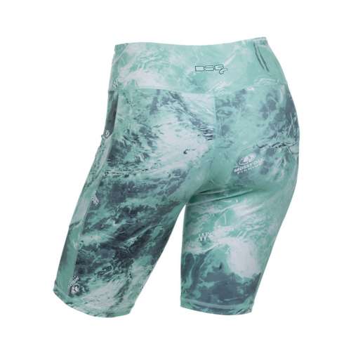 DSG Outerwear High Waisted Boat Leggings, UPF 50+ in Deep Waters, Size: 2XL