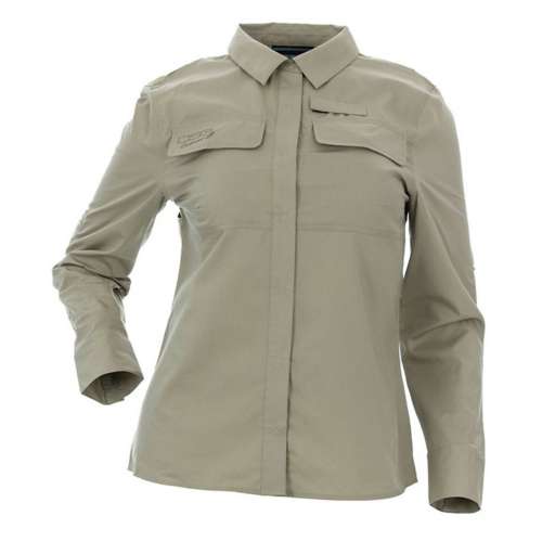 Women s DSG Outerwear Field Long Sleeve Button Up Shirt Canali textured fitted suit jacket Witzenberg Sneakers Sale Online