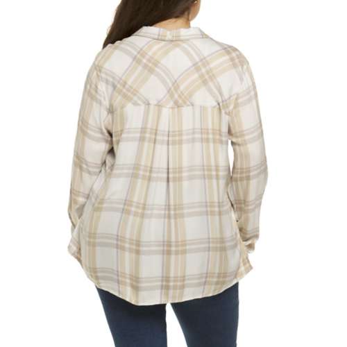 Women's Thread & Supply Plus Size Lexia Long Sleeve Button Up Shirt