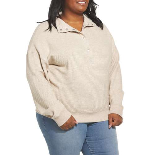 Women's Thread & Supply Plus Size Merrick 1/4 Snap Pullover