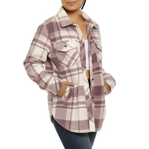 Women's Plaid Flannel Shirt Jacket - Orange Terracotta - Medium - The Vermont Country Store