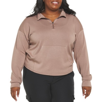 Women's RECREATION Plus Size Keely 1/4 Zip Pullover