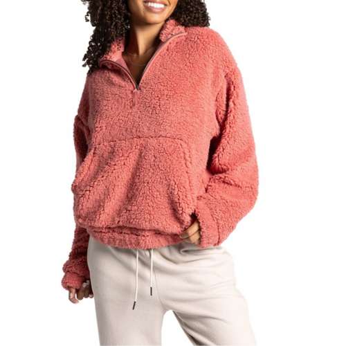Women s RECREATION Voyage 1 4 Zip Fleece Pullover Witzenberg Sneakers Sale Online brown fur jacket