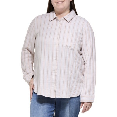 Women's Thread & Supply Plus Size Riley Long Sleeve Button Up Shirt