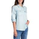 Women's Puma Tech T-shirt in marineblauw Beau Top Long Sleeve Button Up Shirt