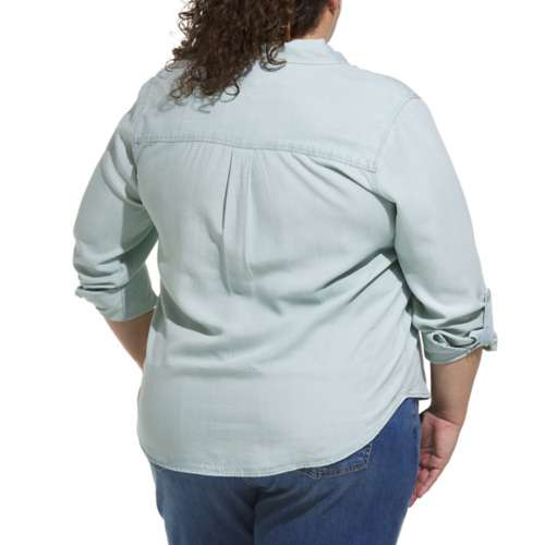 Women's Thread & Supply Plus Size Beau Top Long Sleeve Button Up Shirt