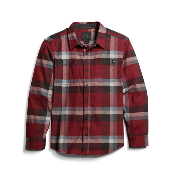 SITKA Men's  Ashland Lightweight Flannel Long Sleeve Button Up Shirt