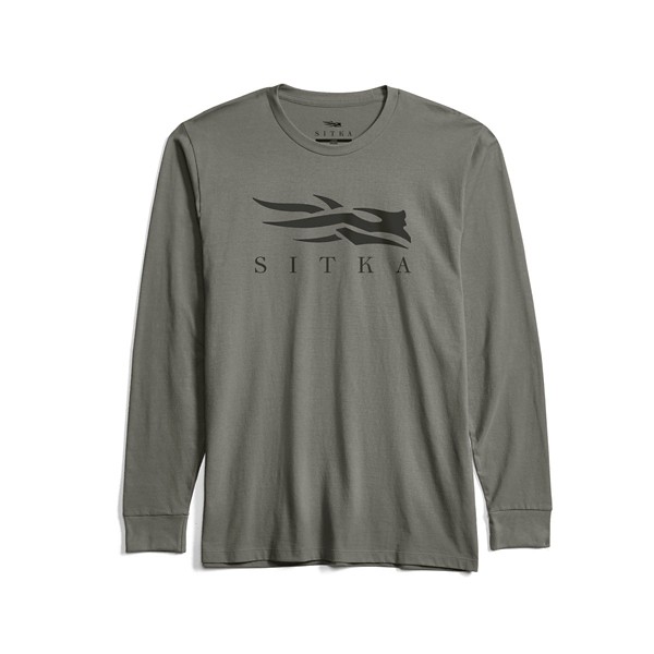 SITKA Men's  Icon Crewneck Tee Long Sleeve T-Shirt