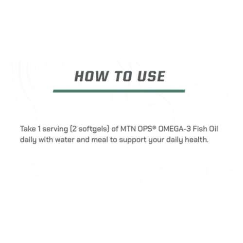 MTN OPS Omega-3 Supplement