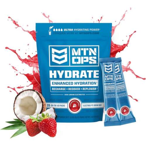 MTN OPS Hydrate Electrolyte Powder 20 Serving On-The-Go Packs