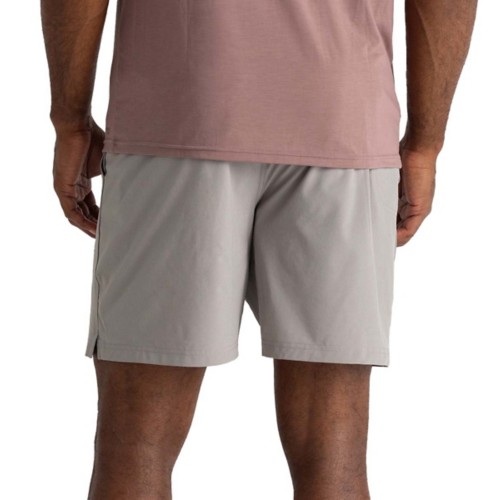 Men s Free Fly Lined Breeze Hybrid Shorts 2XLarge Cement