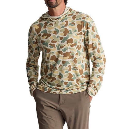 Men's Free Fly Bamboo Lightweight Long Sleeve Hooded T-Shirt - Primary Image