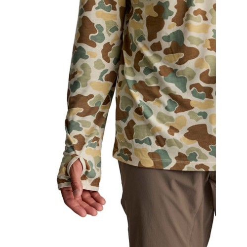 Men's Free Fly Bamboo Lightweight Long Sleeve Hooded T-Shirt - Primary Image