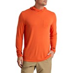 Men's Free Fly Bamboo Lightweight Long Sleeve Hooded T-Shirt - Thumbnail 2 of 5