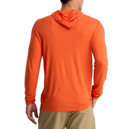 Men's Free Fly Bamboo Lightweight Long Sleeve Hooded T-Shirt - Primary Image