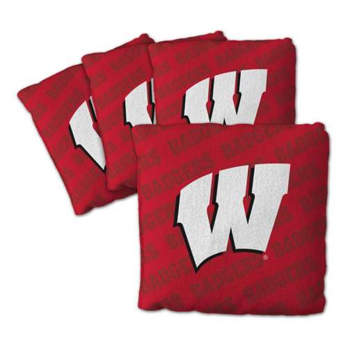 category bags designfeature clutch Wisconsin Badgers 4-Pack Cornhole Bags