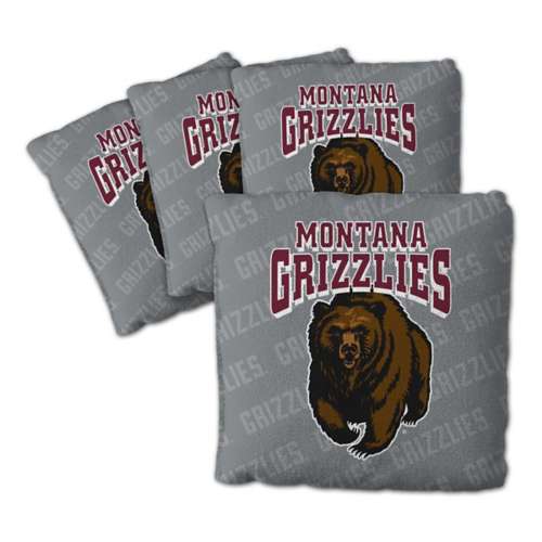 You The Fan Montana Grizzlies 4-Pack Cornhole Bags