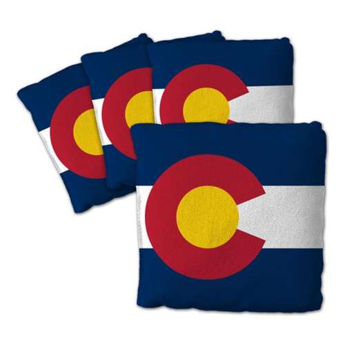You The Fan Colorado State Flag 4-Pack Cornhole Bags
