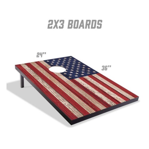You The Fan Stars and Stripes 2 x 3 Cornhole Board