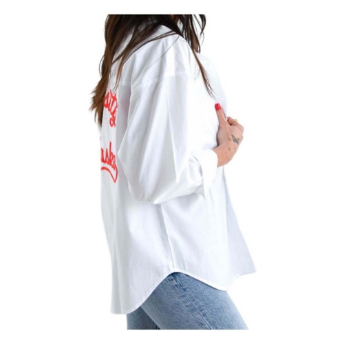 Gameday Social Women's Nebraska Cornhuskers Ripley Button Long Sleeve Button Up