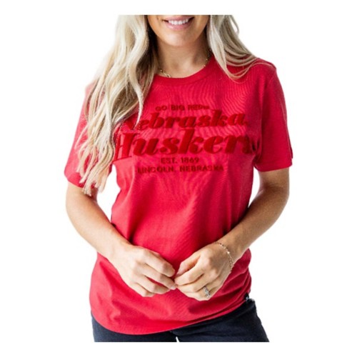 Gameday Social Women's Nebraska Cornhuskers Hansen Brush T-Shirt