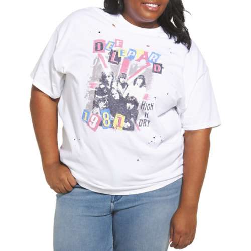 Women's Goodie Two Sleeves Plus Size Def Leppard Boyfriend T-Shirt