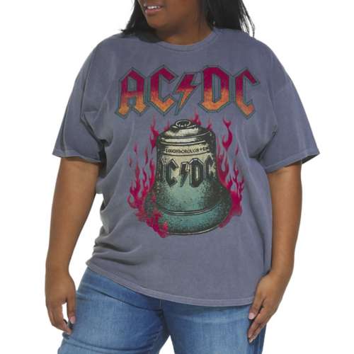 Women's Goodie Two Sleeves Plus Size ACDC Fire Bell T-Shirt