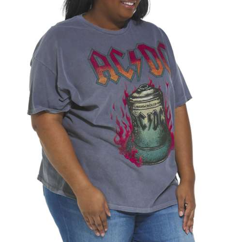 Women's Goodie Two Sleeves Plus Size ACDC Fire Bell T-Shirt