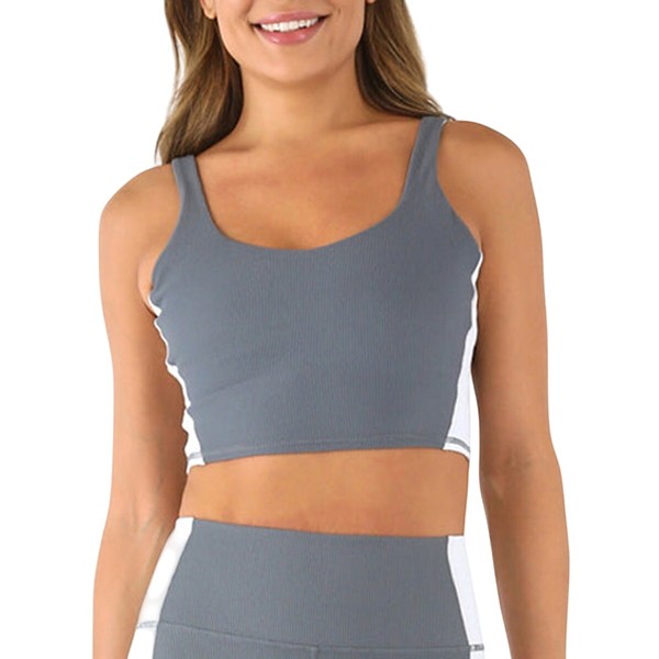 Women's Glyder Fusion Sports Bra XLarge Carbon Ash Grey Heather
