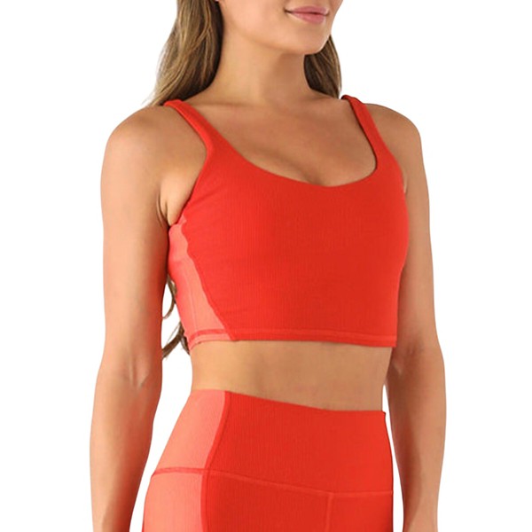 Women's Glyder Fusion Sports Bra XSmall Scarlet Coral