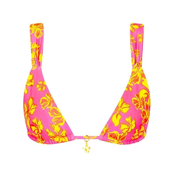 Women's Kulani Kinis Slide Bralette Swim Bikini Top Juniors Small Pitaya Maya