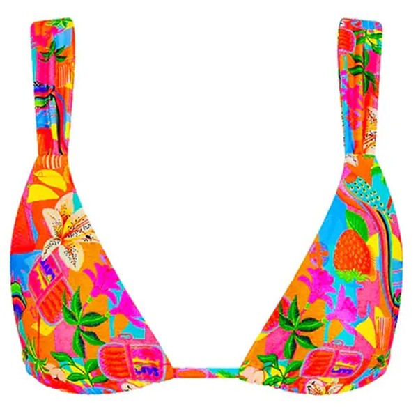 Women's Kulani Kinis Slide Bralette Swim Bikini Top Small Havana Haven