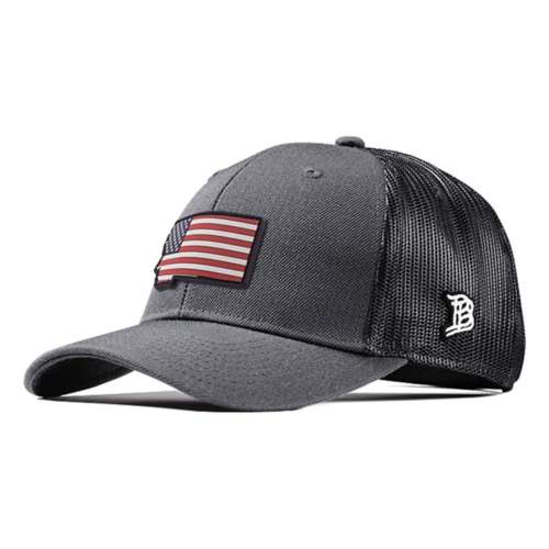 Men's Branded Bills Montana Patriotic Curved Trucker Snapback Hat