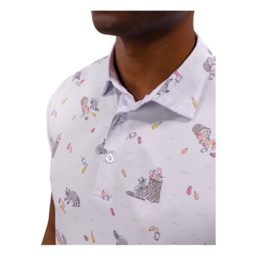 Men's Waggle Golf Bev Cart Bandit Polo
