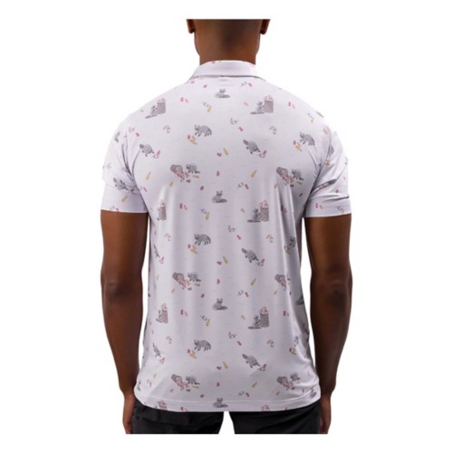 Men's Waggle Golf Bev Cart Bandit Polo