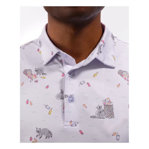 Men's Waggle Golf Bev Cart Bandit Polo
