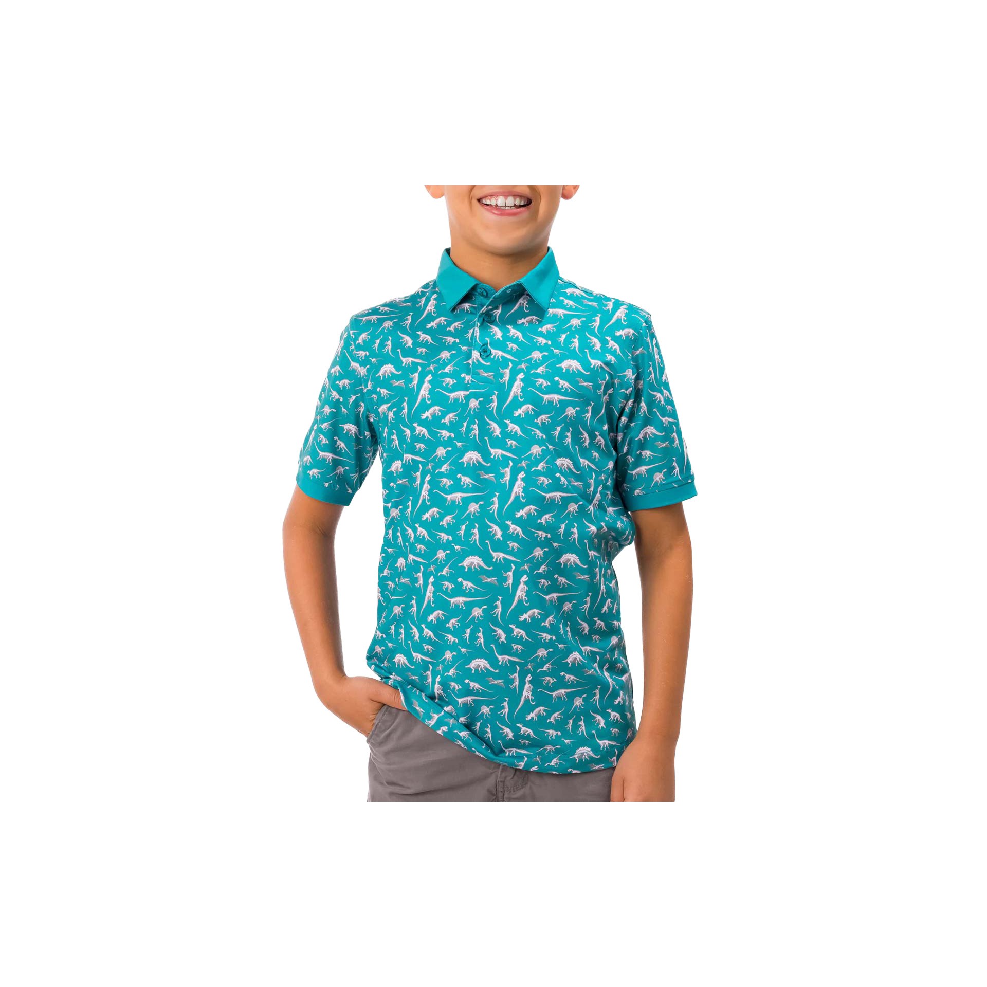 Boys' Waggle Golf Rooster Golf Polo