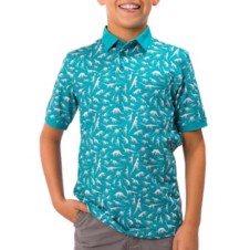 Kids' Waggle Golf Fox Holes Polo