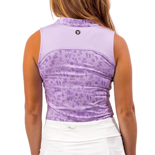Women's Waggle Golf Wild West Sleeveless Golf Polo