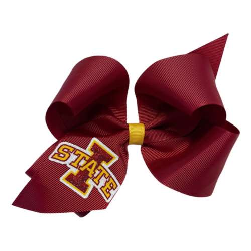 USA Licensed Bows Iowa State Cyclones Large Glitter Bow