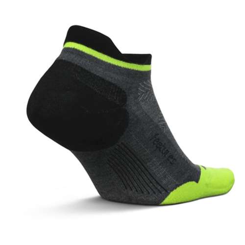 Men's Feetures Elite Max Cusion Tab No Show running contemporary Socks